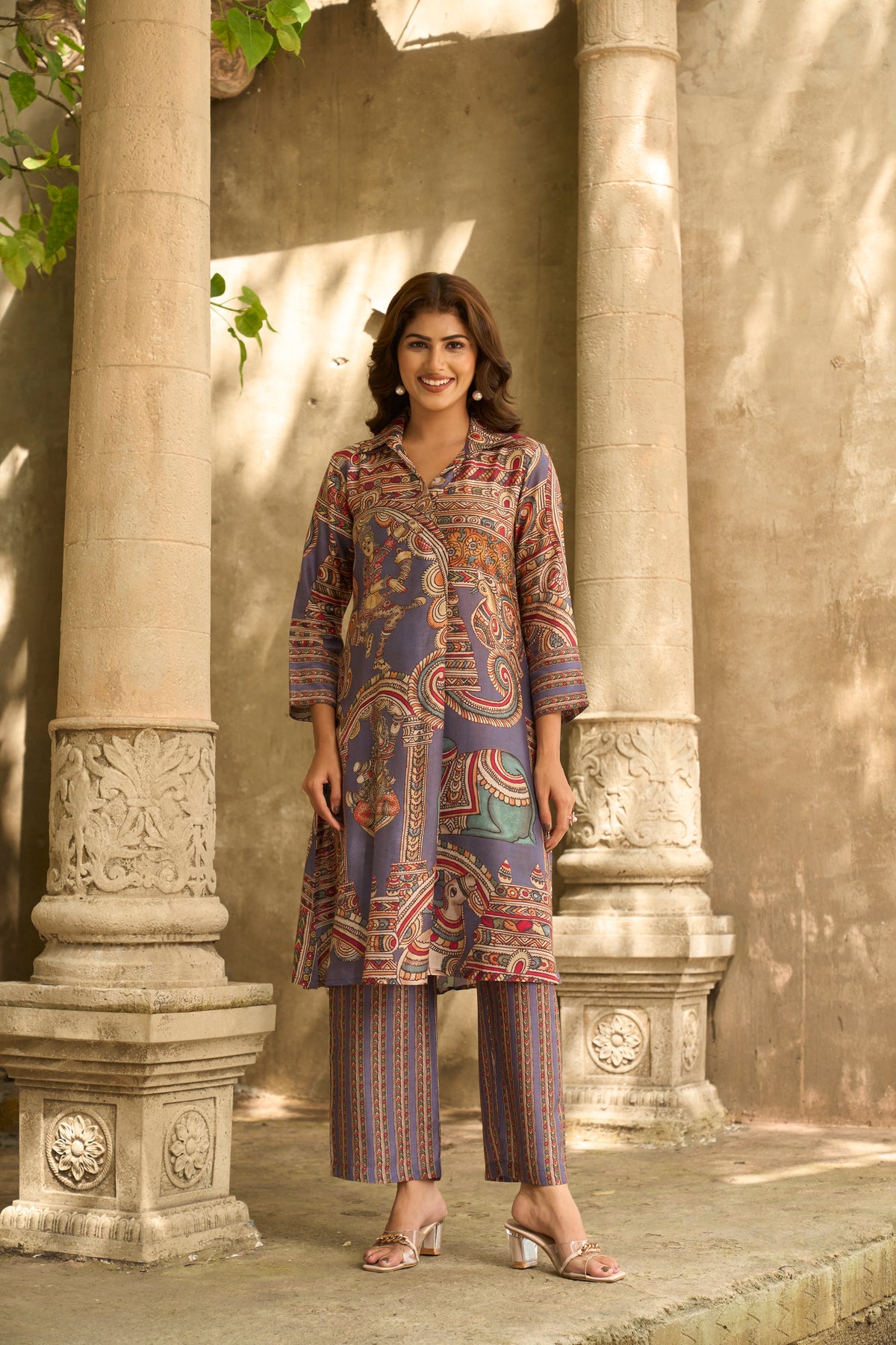 Vismaya Collar Kurta Set