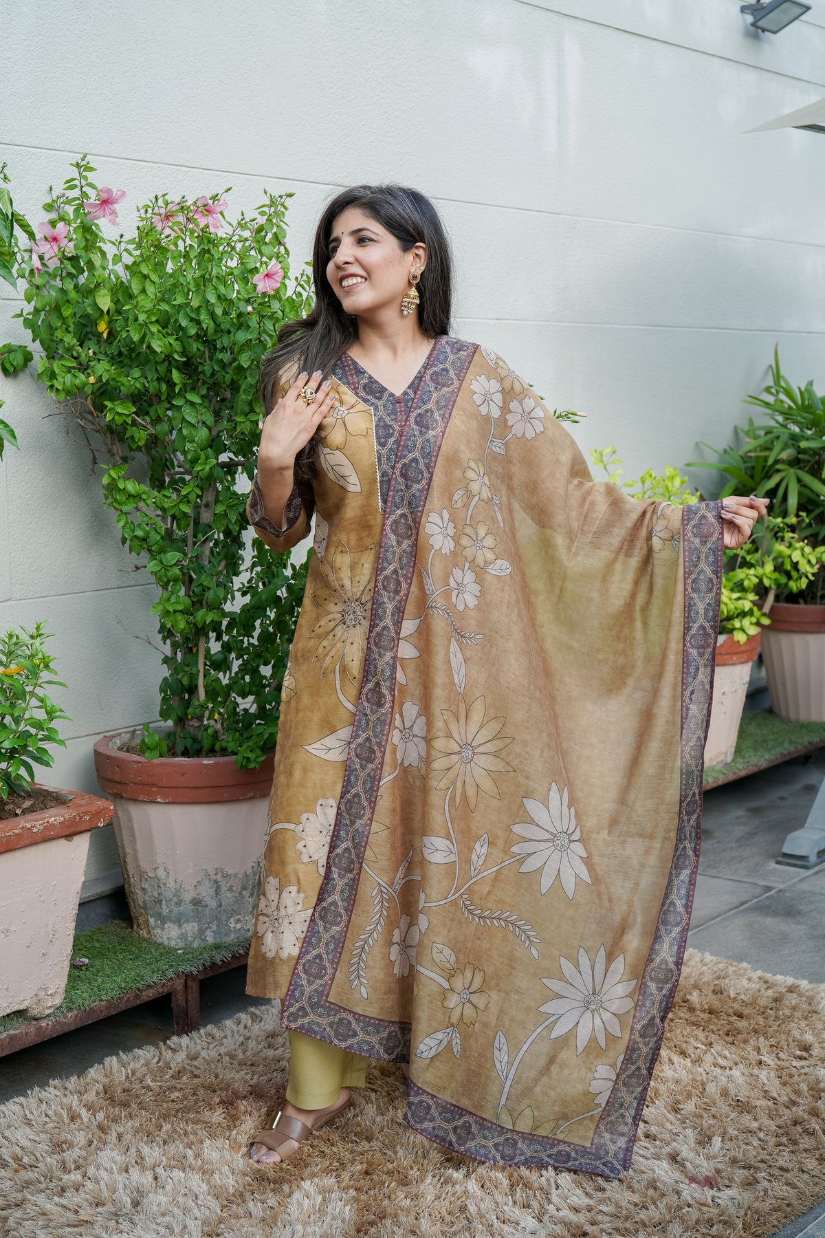 Mustard Heer Dupatta