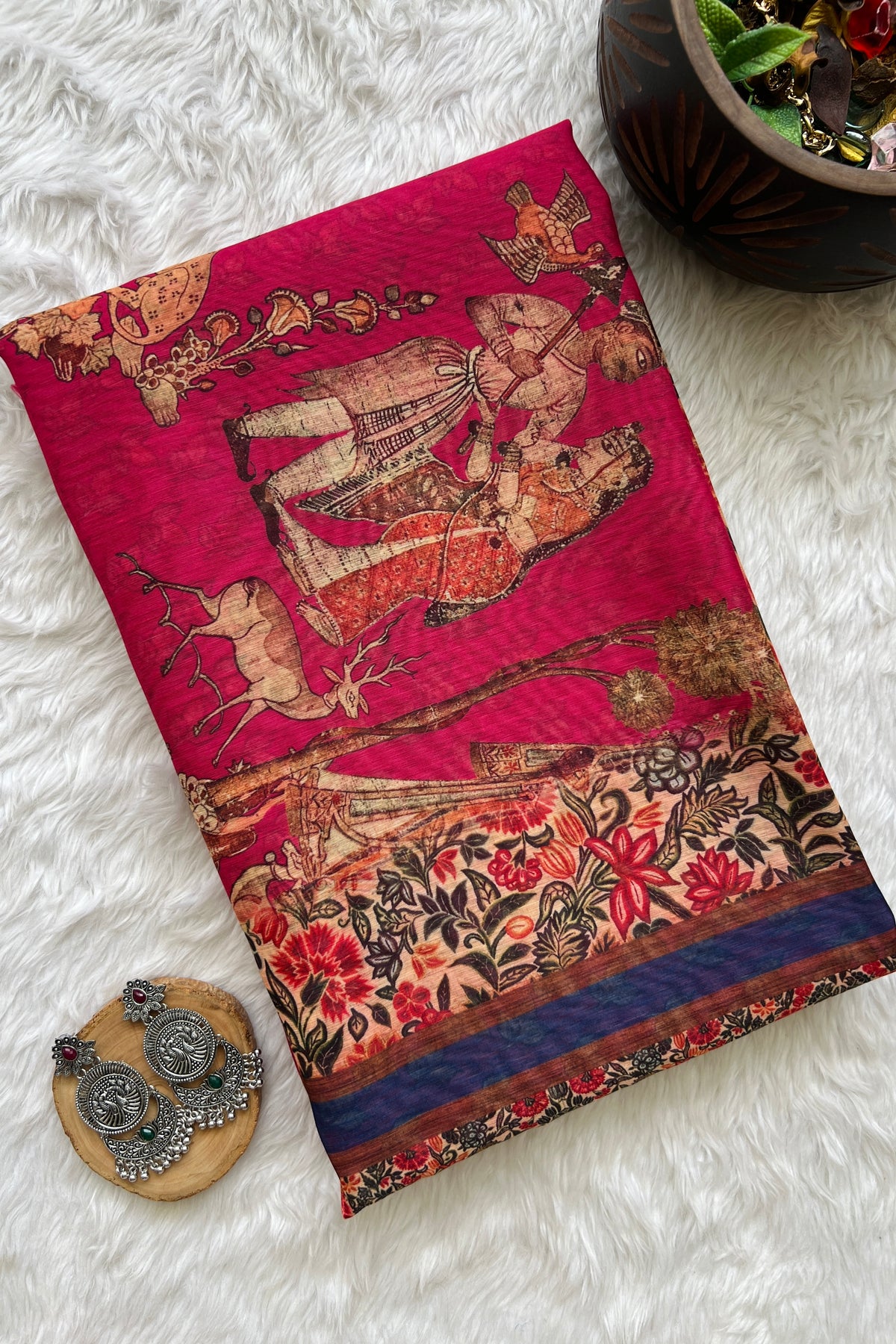 Mehekti Gulabi Saree