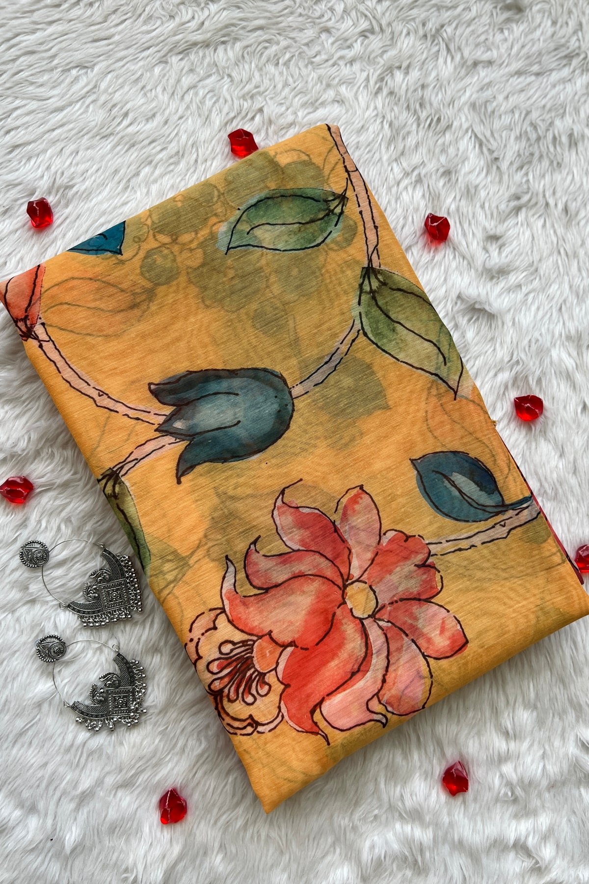 Swan Vibe Yellow Saree