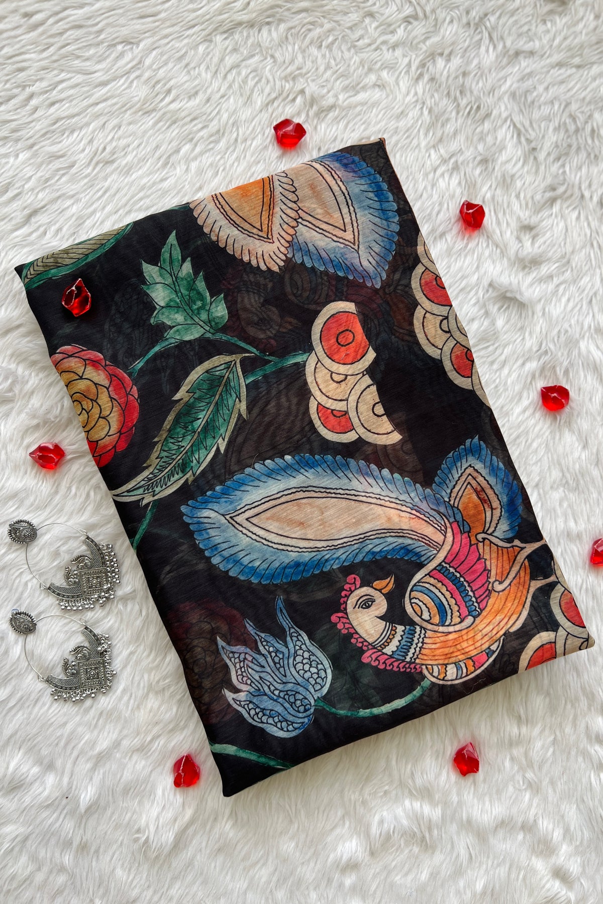 Kala Bloom Peacock saree