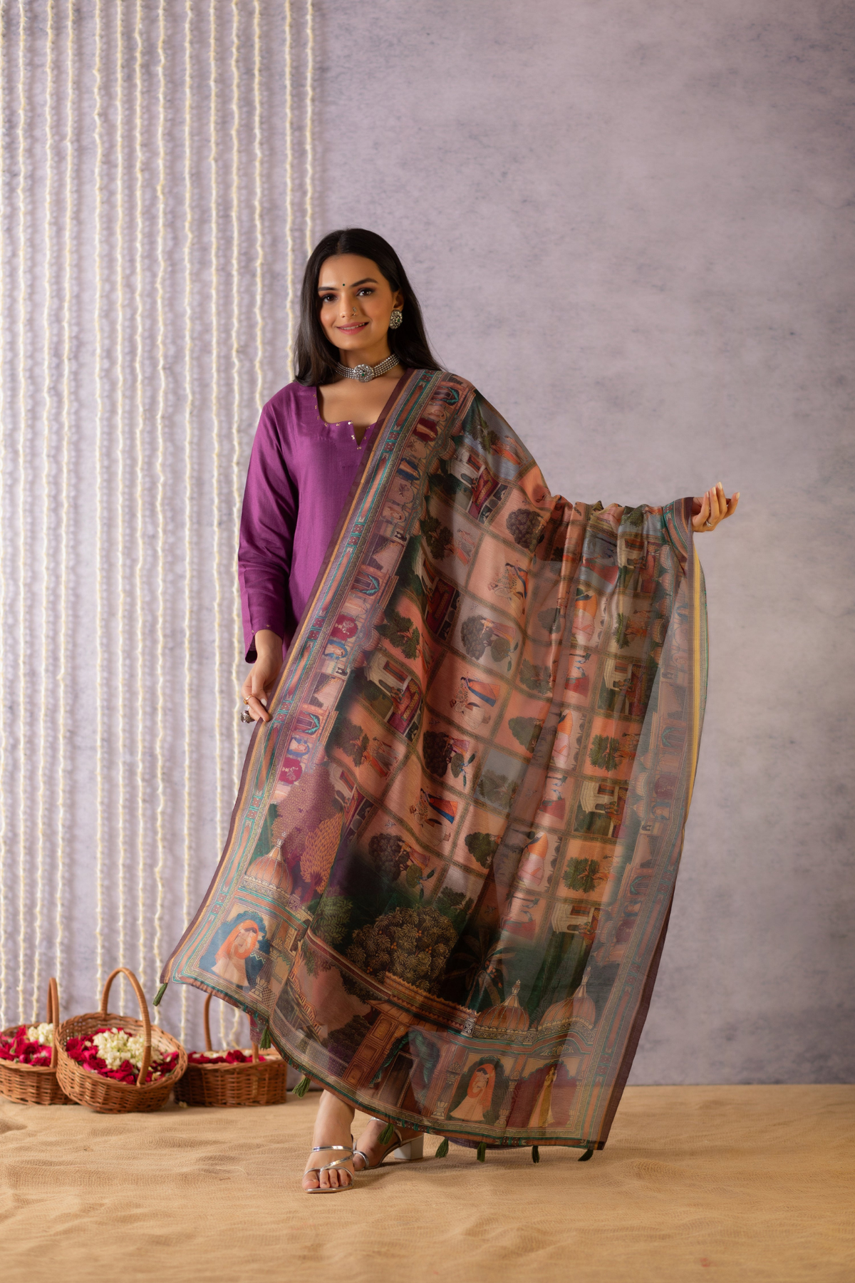 Amora Mughal Dupatta-Dupatta-Ekana Label