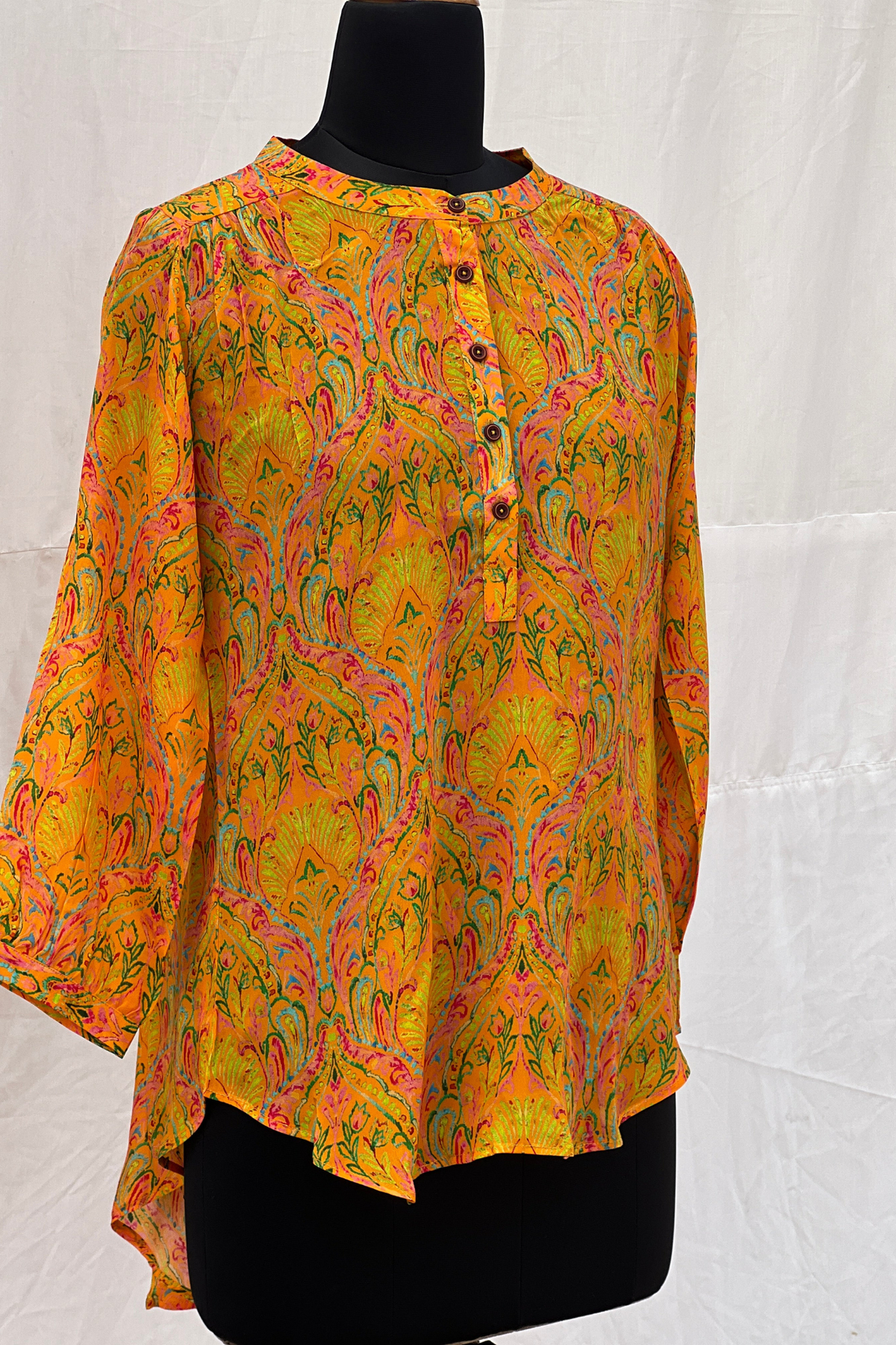 Yellow Abstract Art Shirt-shirts-Ekana Label