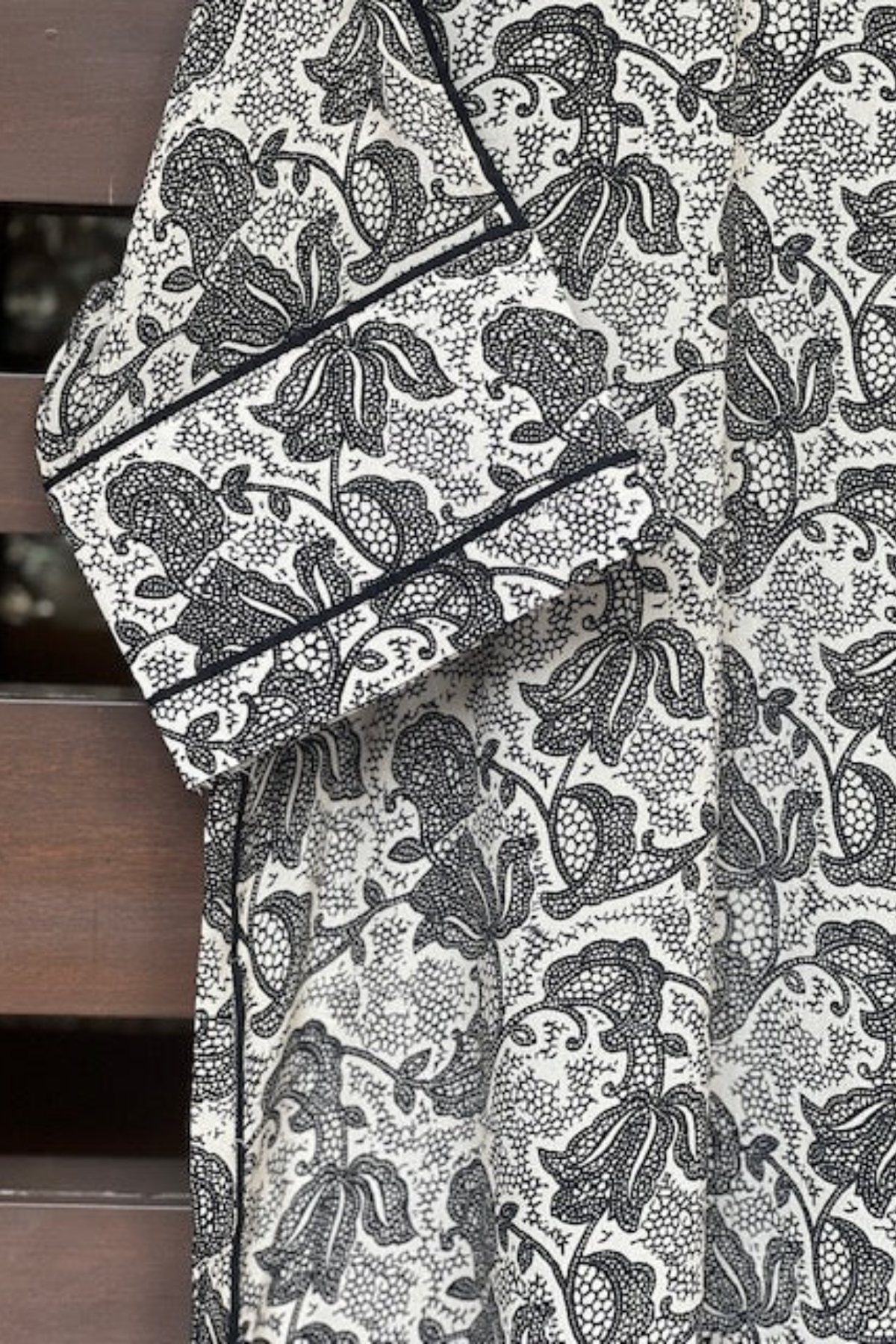 Monochrome Kalamkari Shirt-shirts-Ekana Label