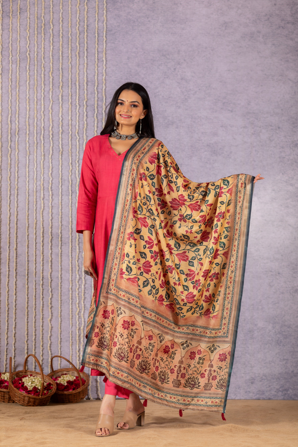 Charvi Delight Dupatta-Dupatta-Ekana Label