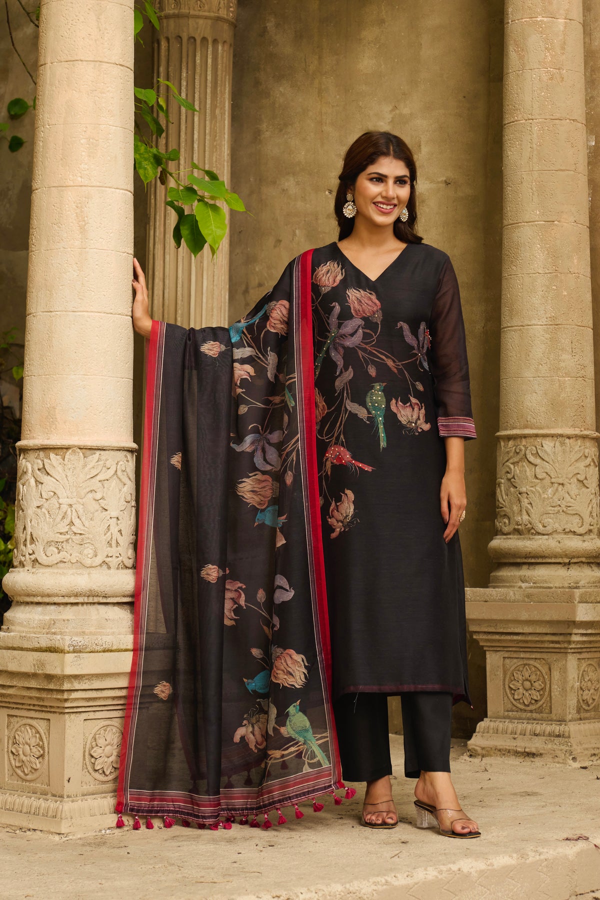 Feroza Chanderi Suit Set Sale
