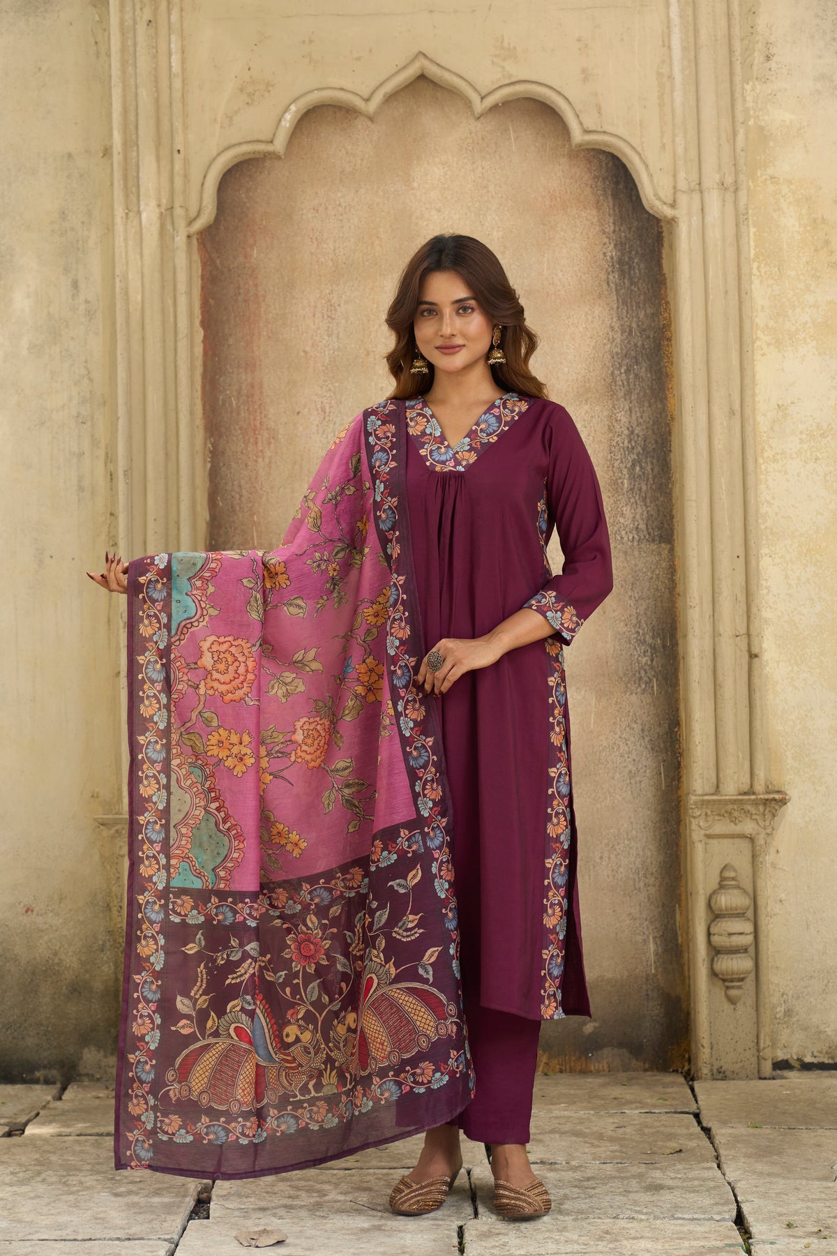 Zenya Purple Suit Set