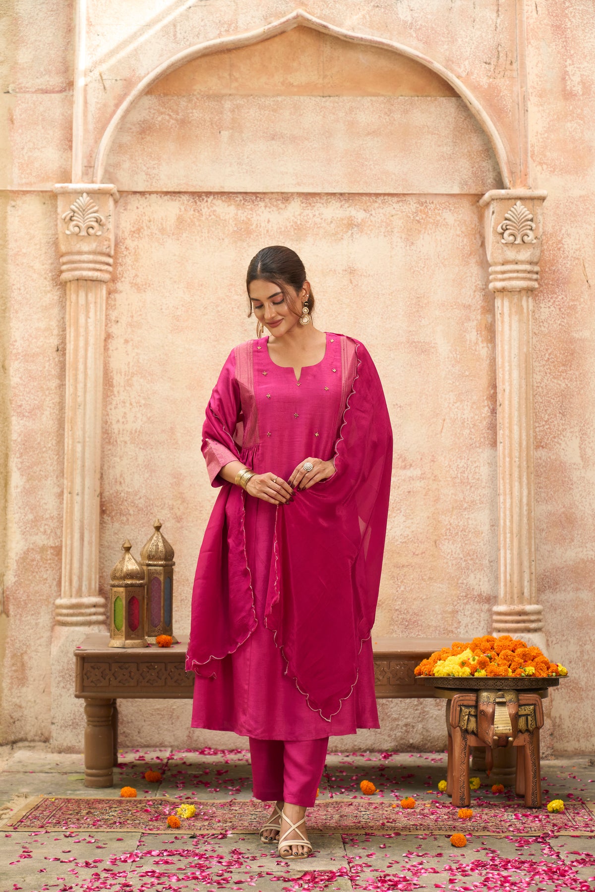 Rani Raag Dola Silk Suit Set