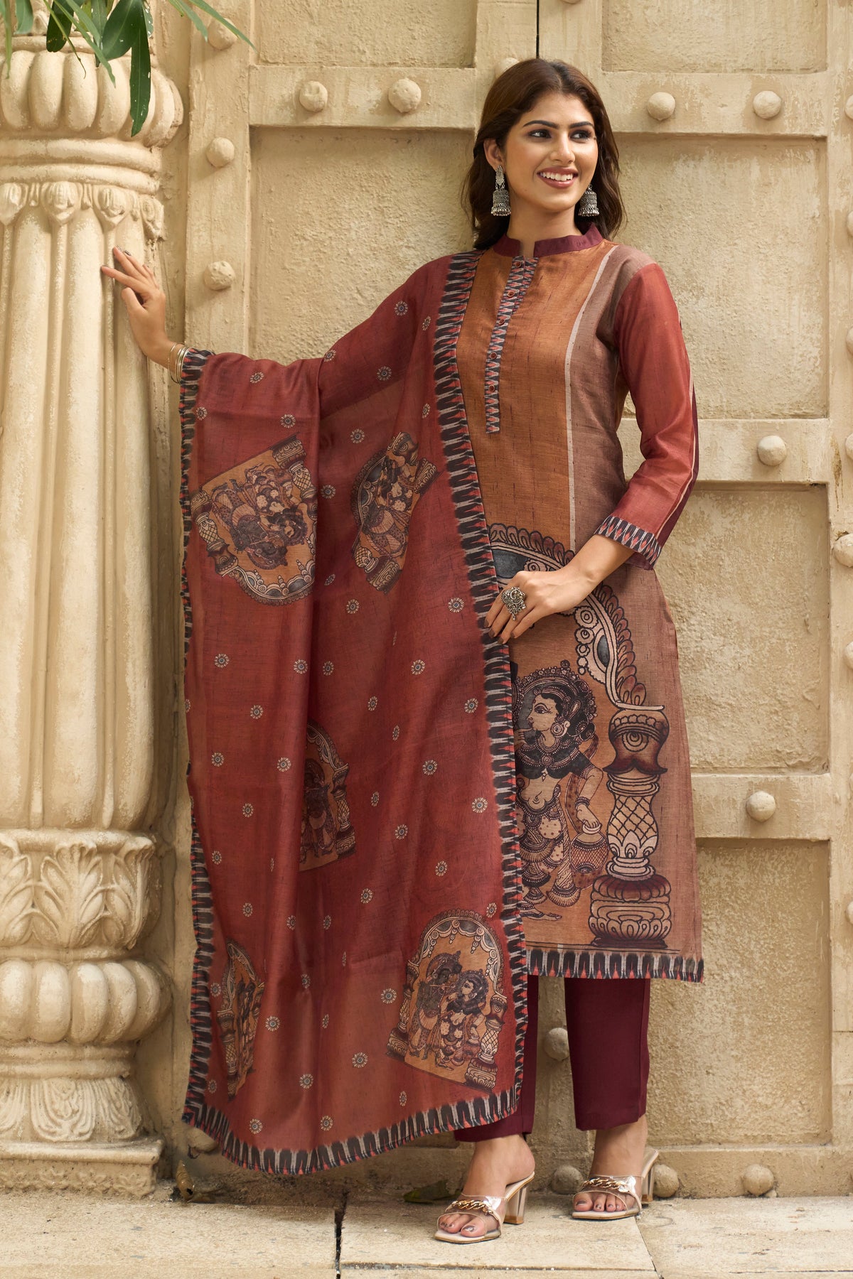 Copper Charm Dupatta