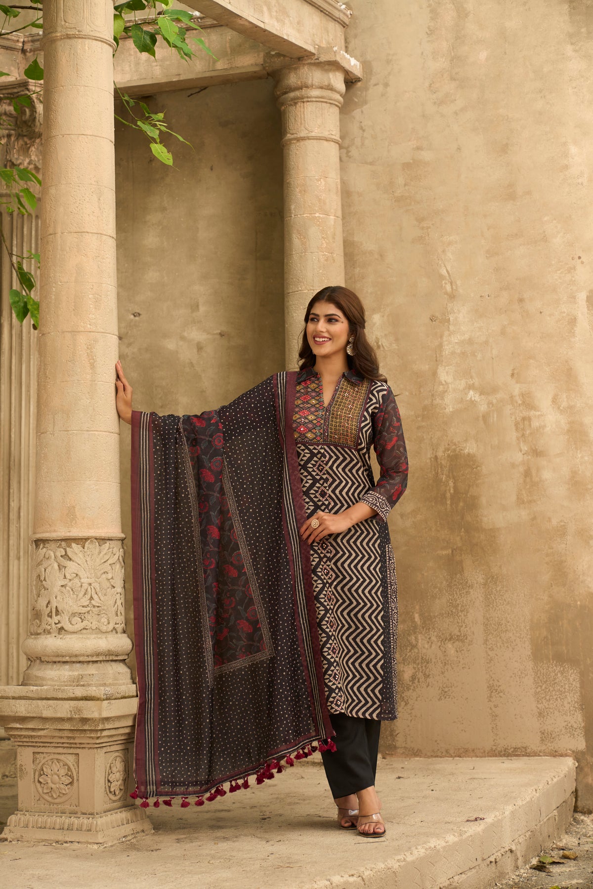 Aarzoo Chanderi Suit Set Sale