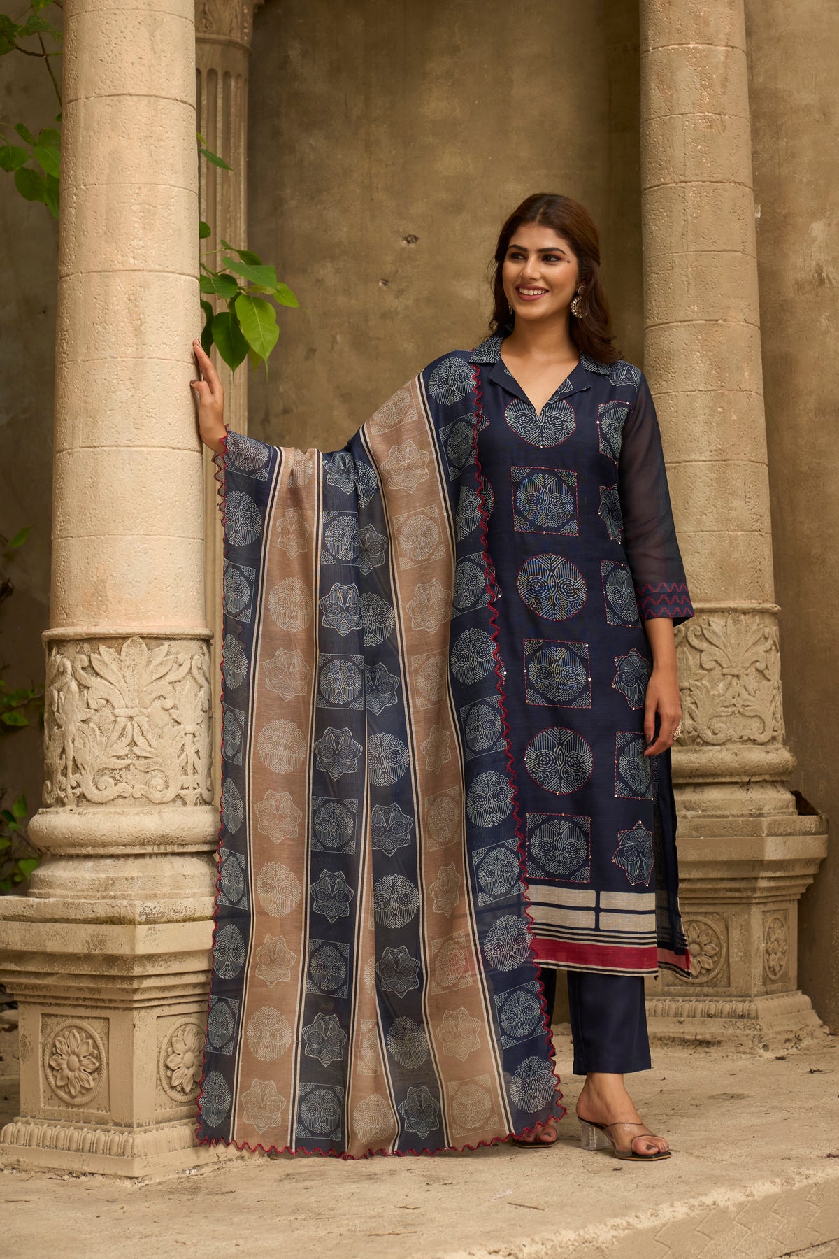 Inayat Chanderi Suit Set Sale
