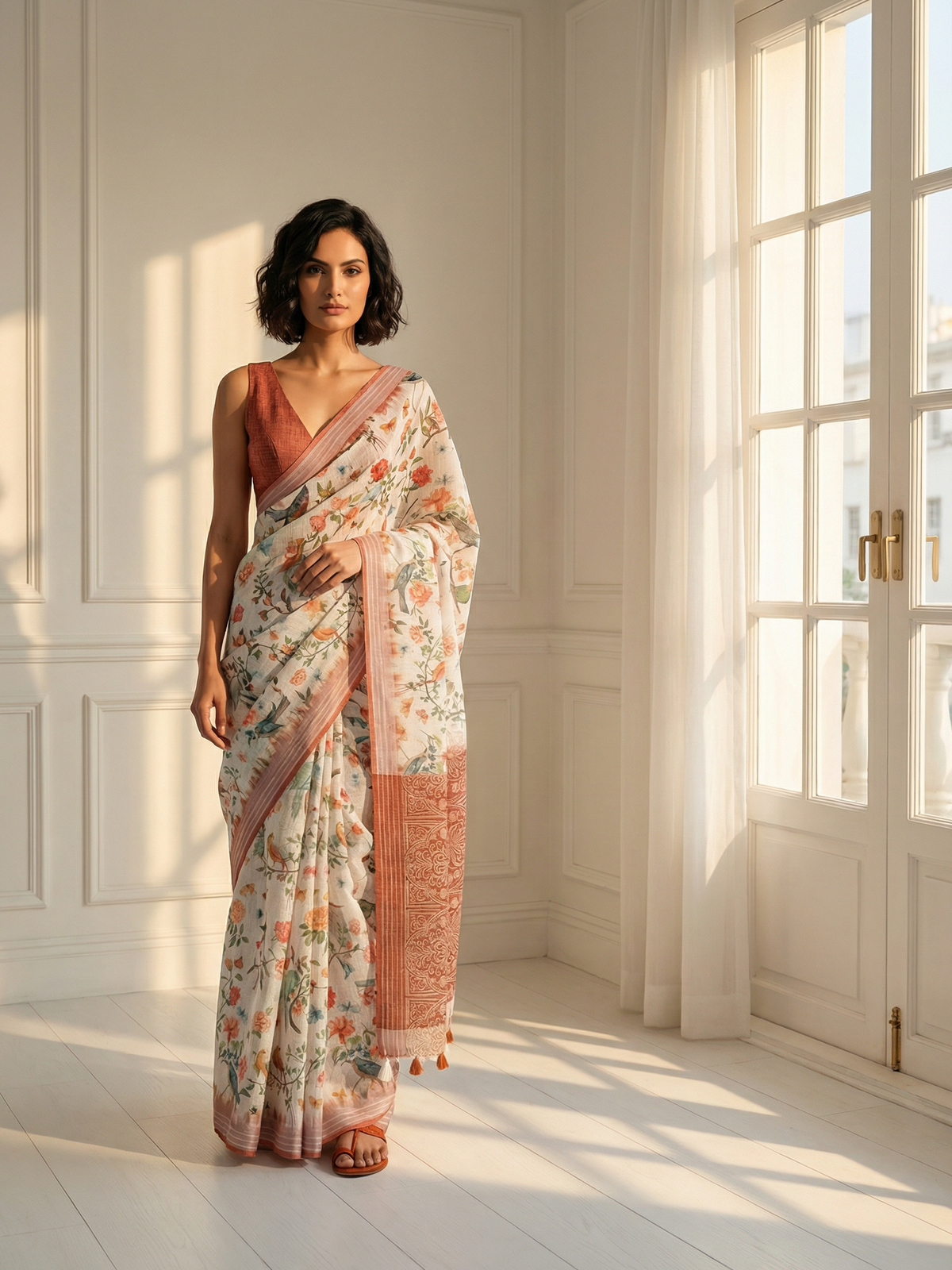 Aanchal Floral Saree