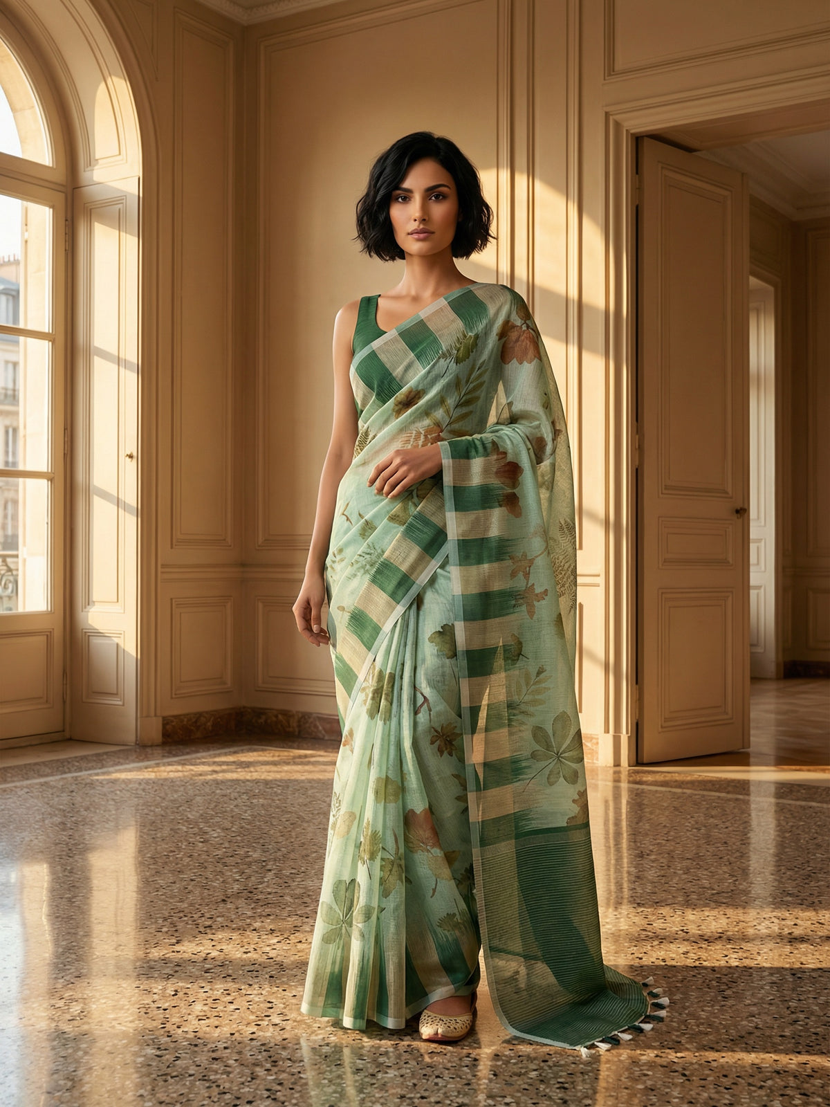 Misha Green Saree