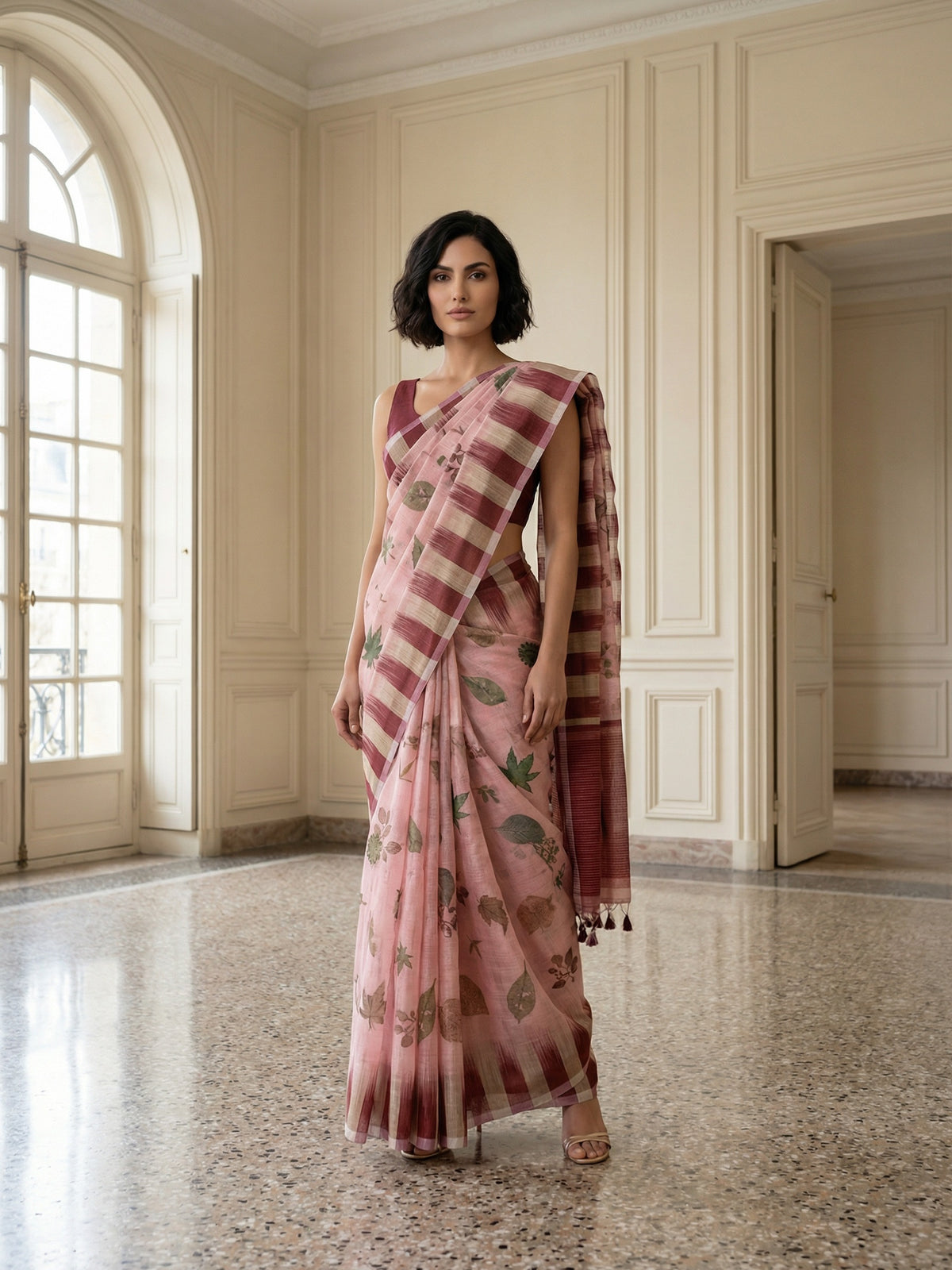 Agastya Linen Saree