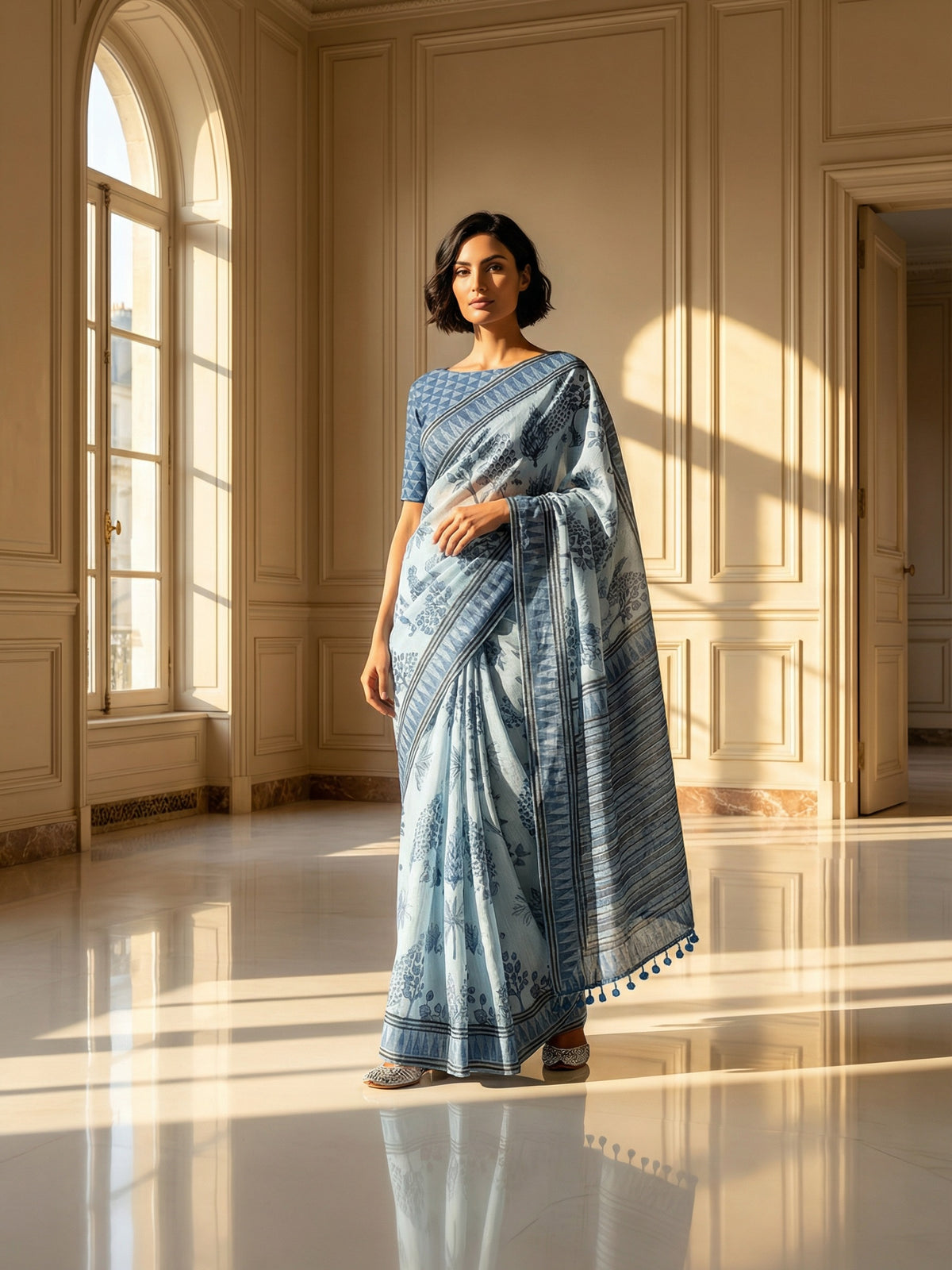 Rashi Blue Saree