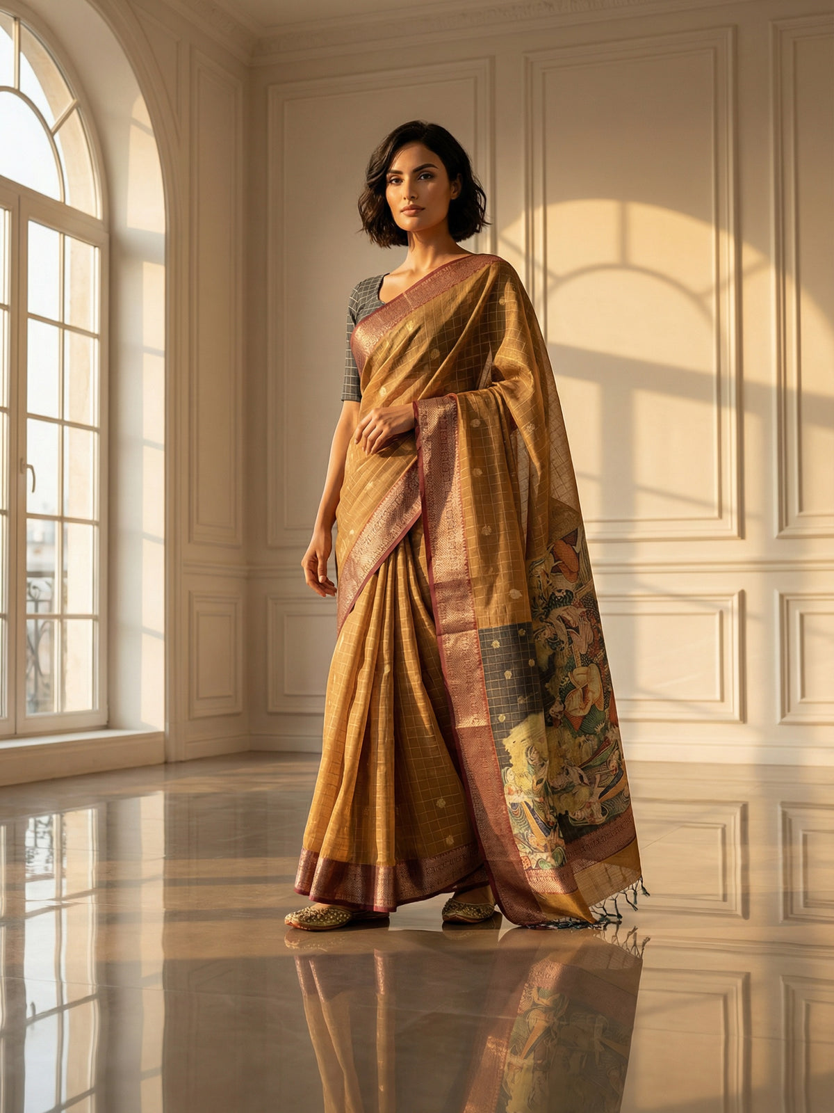 Mishri Dola Silk Saree
