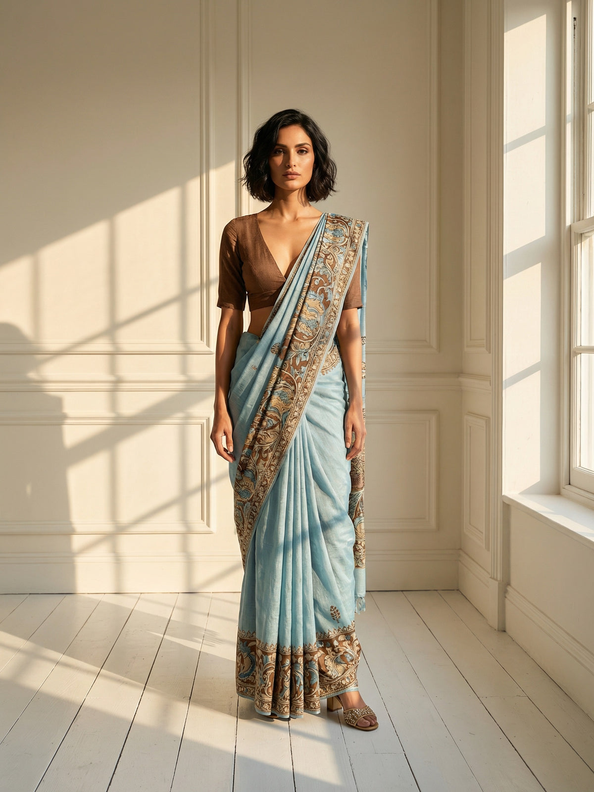 Aashna Blue Saree