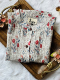 White Mughal Flower Shirt