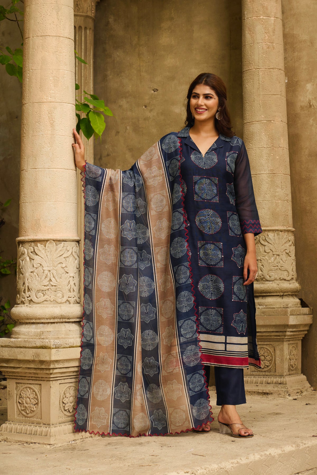 Inayat Chanderi Suit Set Sale