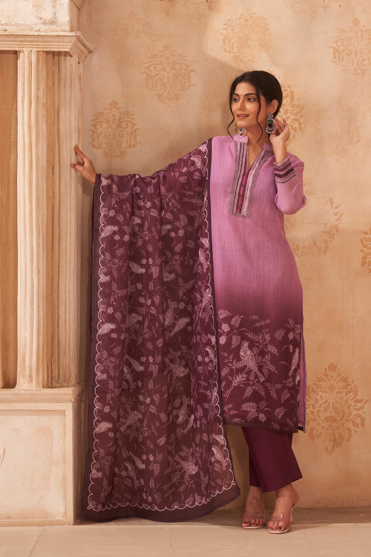 Lavender Leaf Suit Set