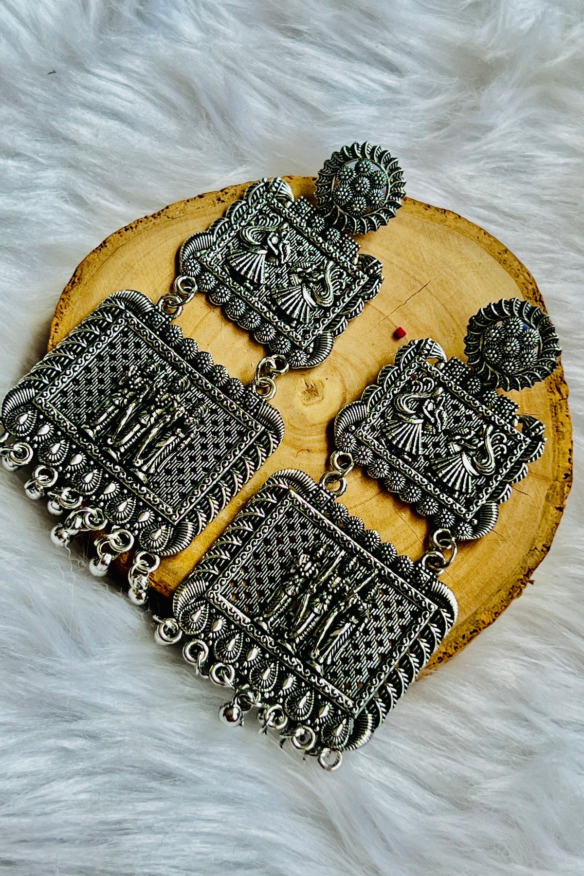 Mythical Ramayan Earrings-jewellery-Ekana Label