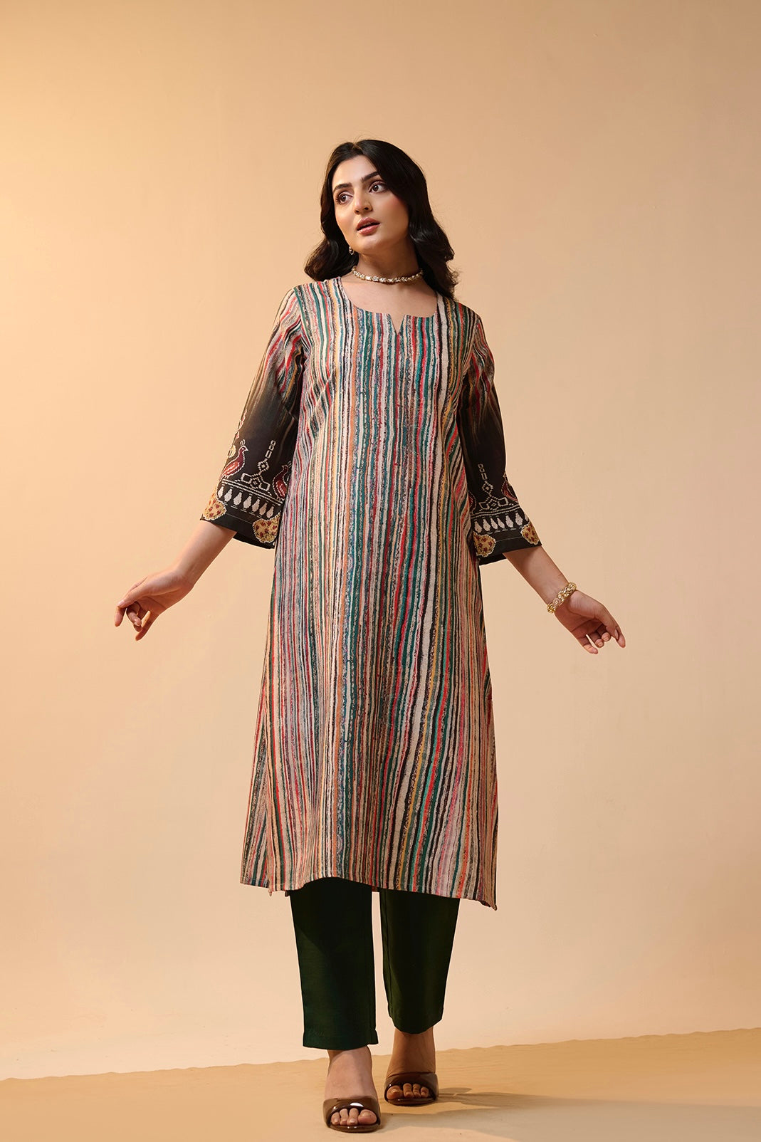 Saheli Stripes Kurta Set