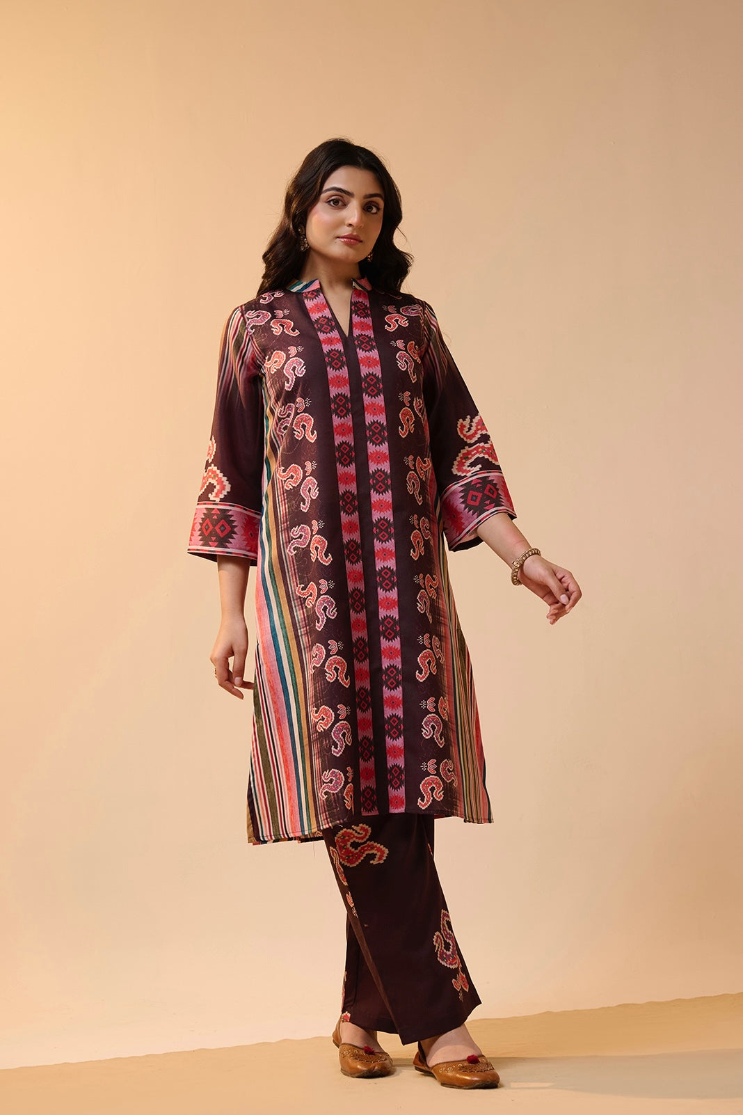 Rangoli Patola Kurta Set
