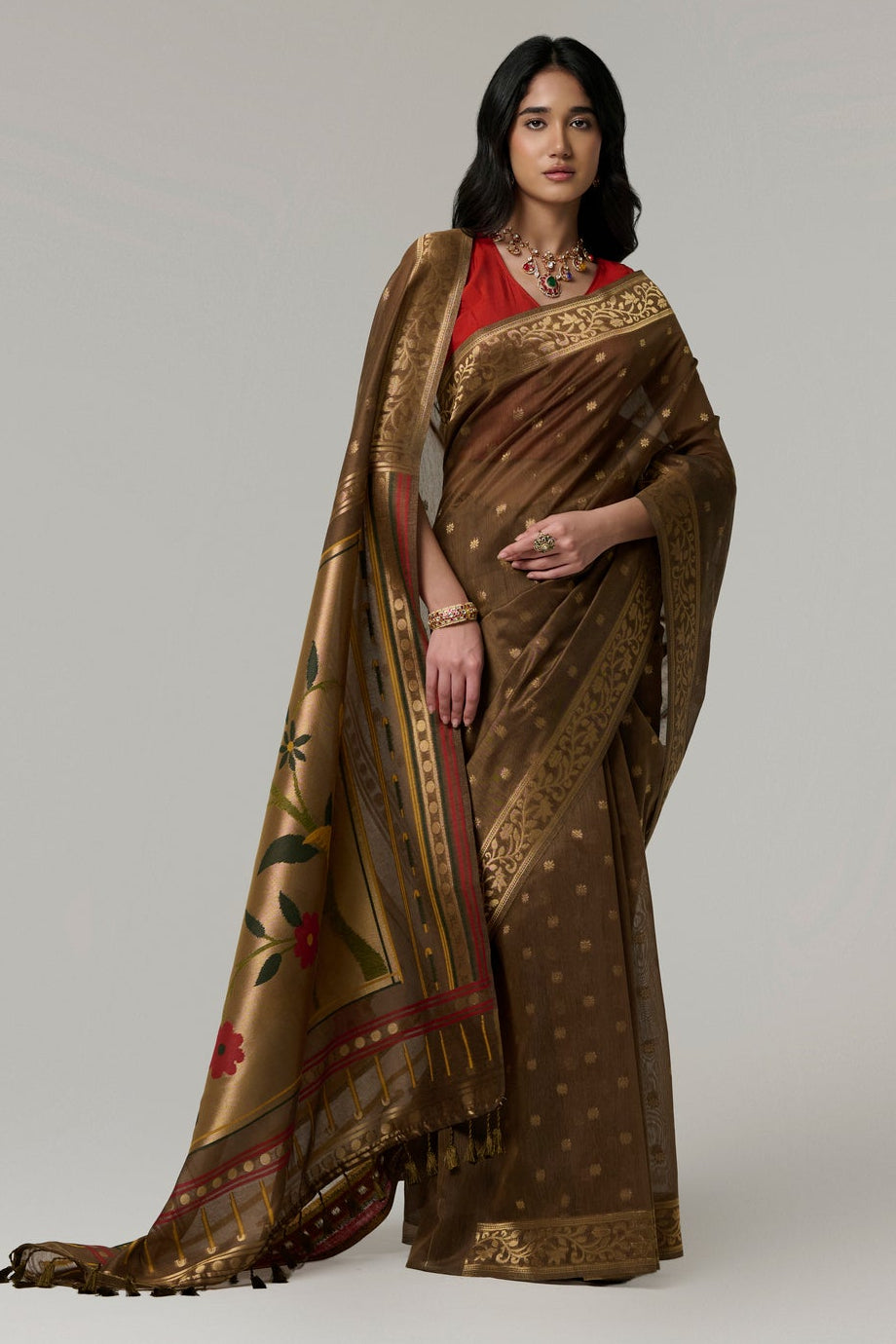 Mocha Dusk Saree
