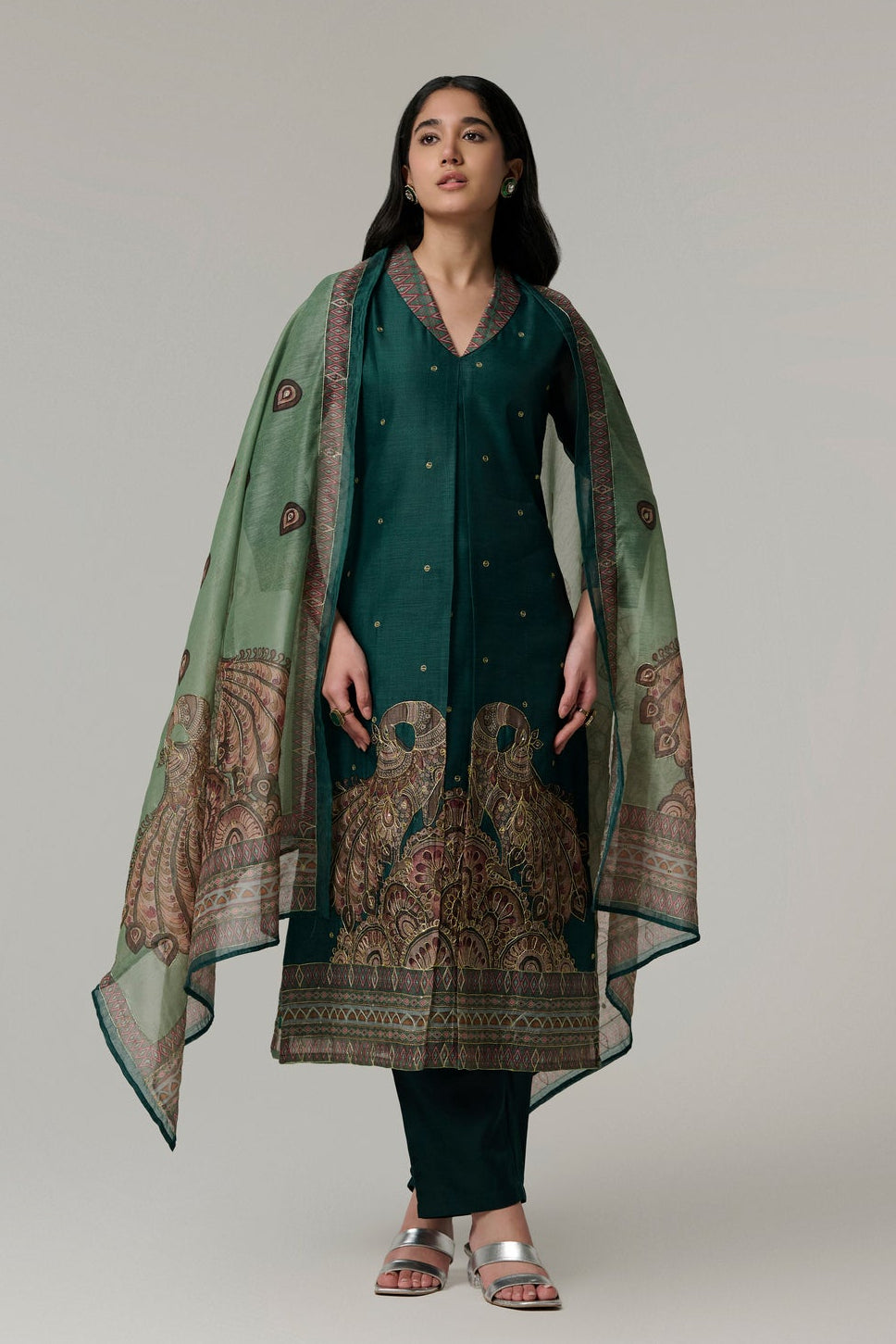 Hariyali Saaj Handwork Suit Set