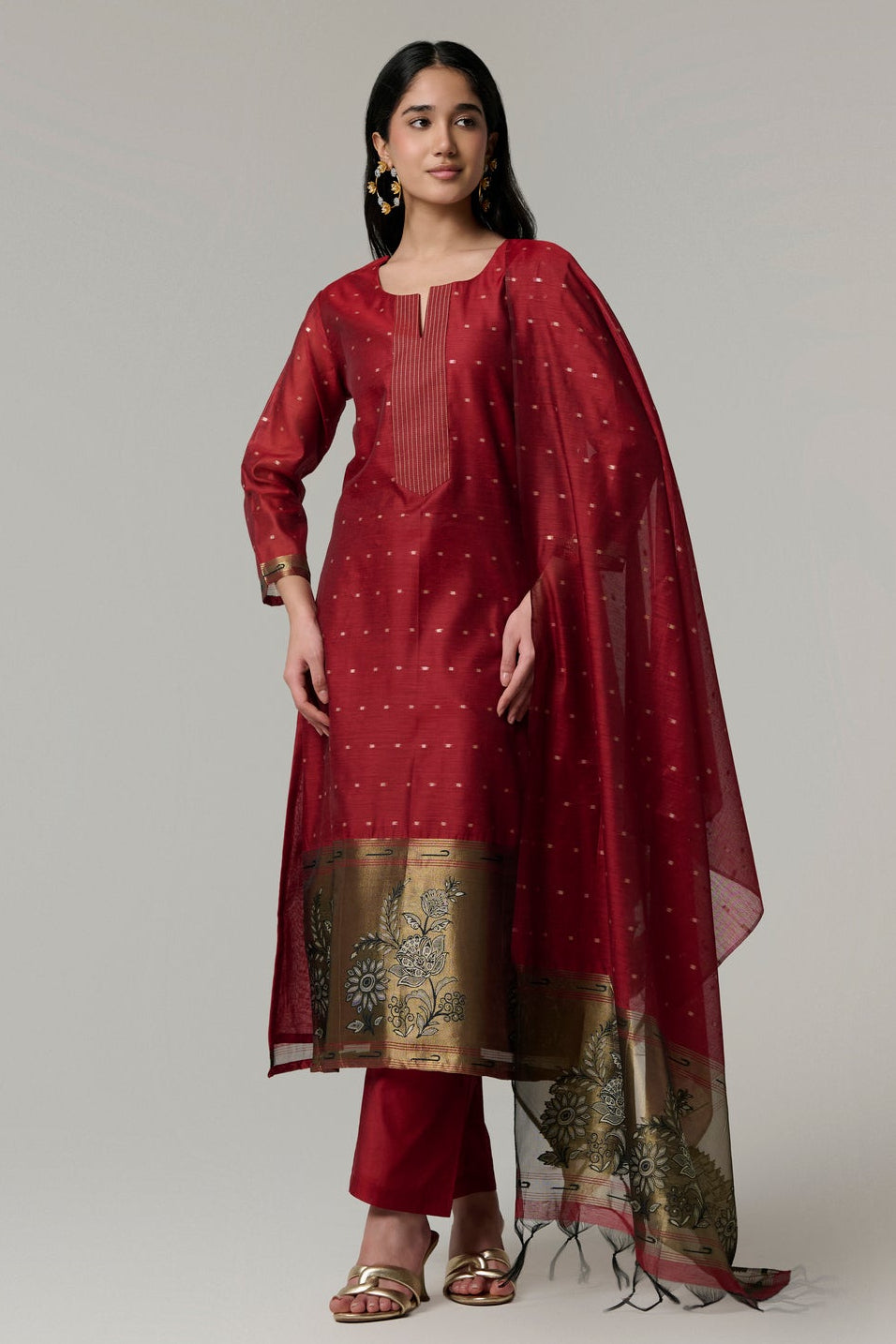 Raktika Red Suit Set
