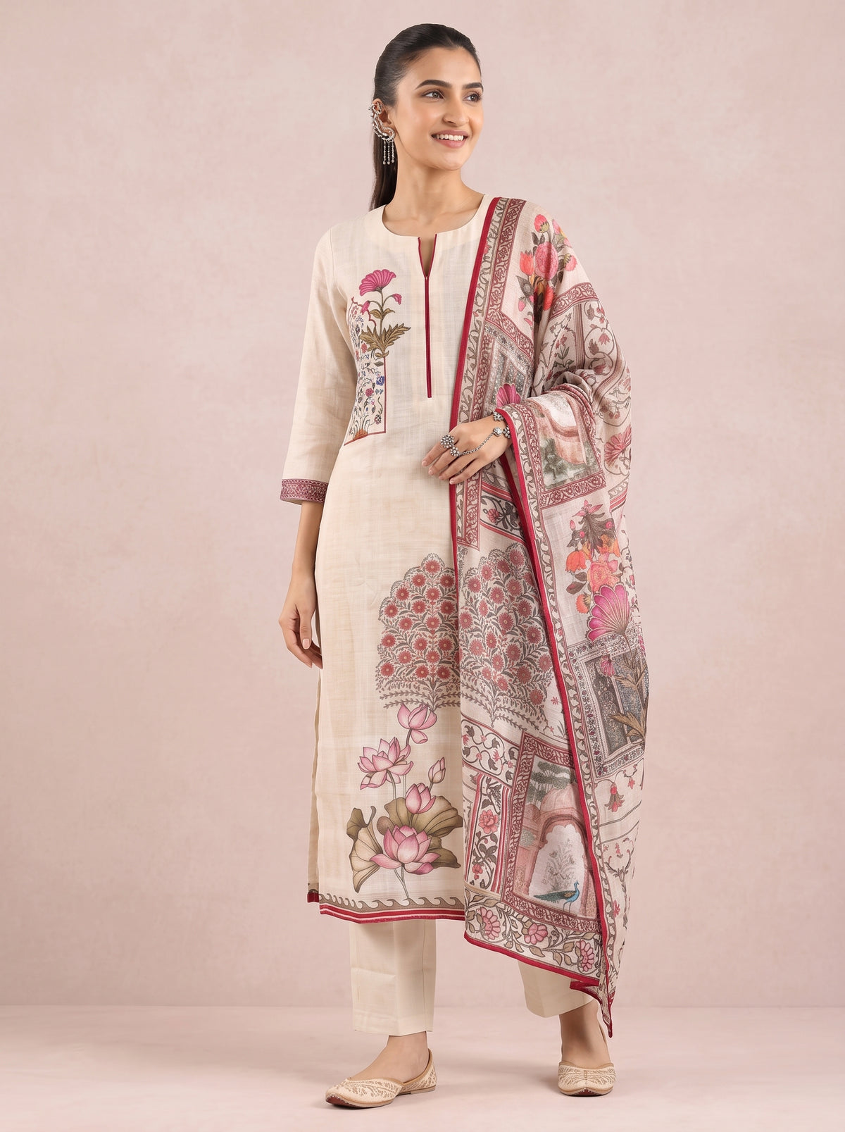 Flower Mehfil Suit Set