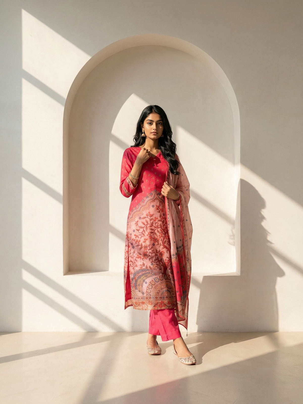 Ruby Pink Suit Set
