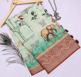 Lunasha Saree with Nature's Tapestry