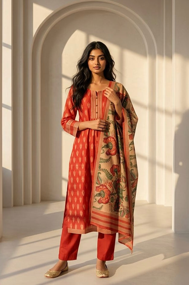 Niharika Ikkat Suit Set