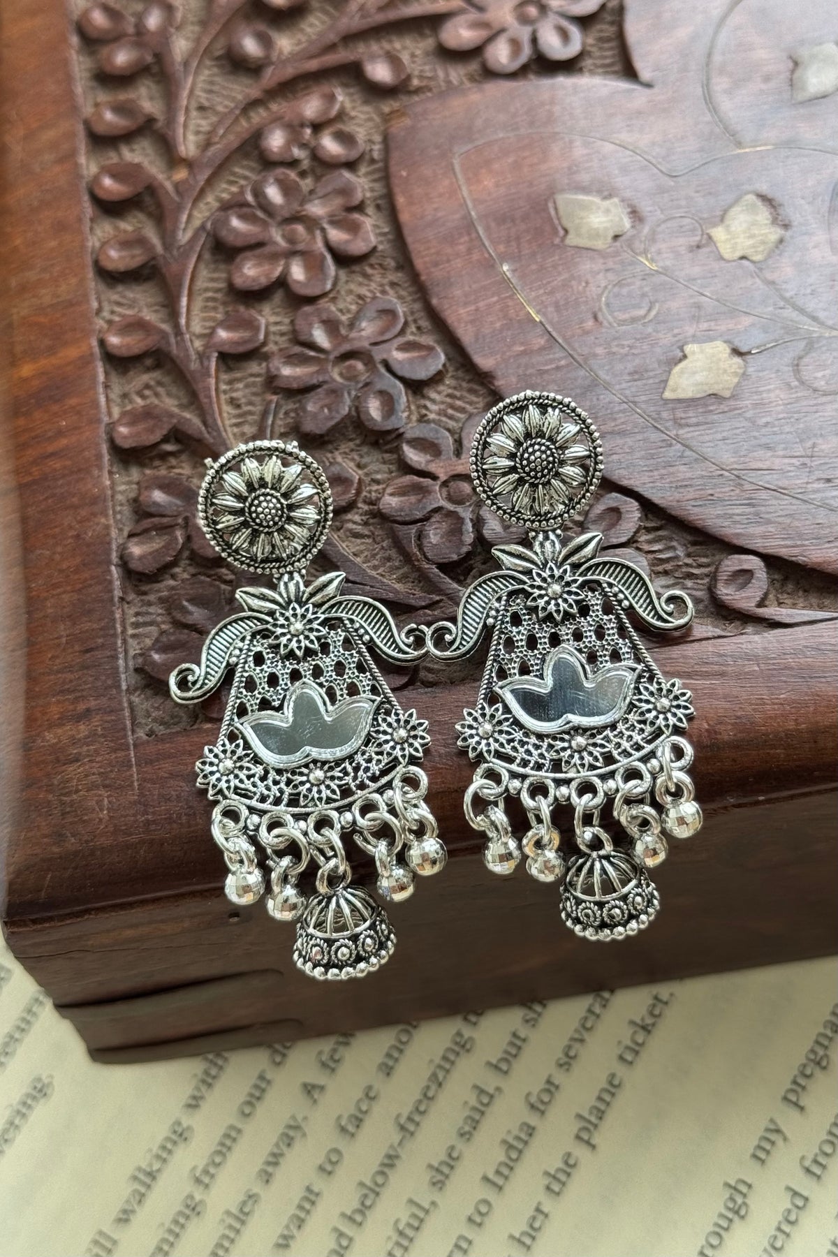 Lotus Charm Earrings