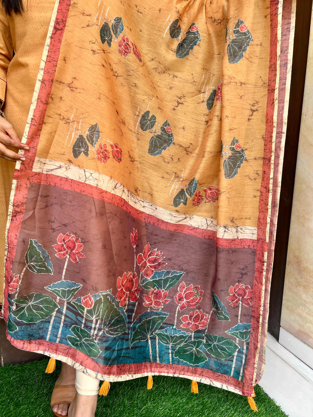 Tara Yellow Kurta With Dupatta-Kurta with dupatta-Ekana Label