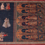 Vrunda Midnight Mughal Tapestry Sari