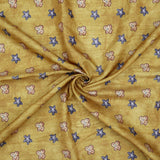 Soor Floral Tapestry in Vibrant Mustard Saree