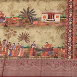 Preet Contemporary Grace in Saree with Paisley & Figures