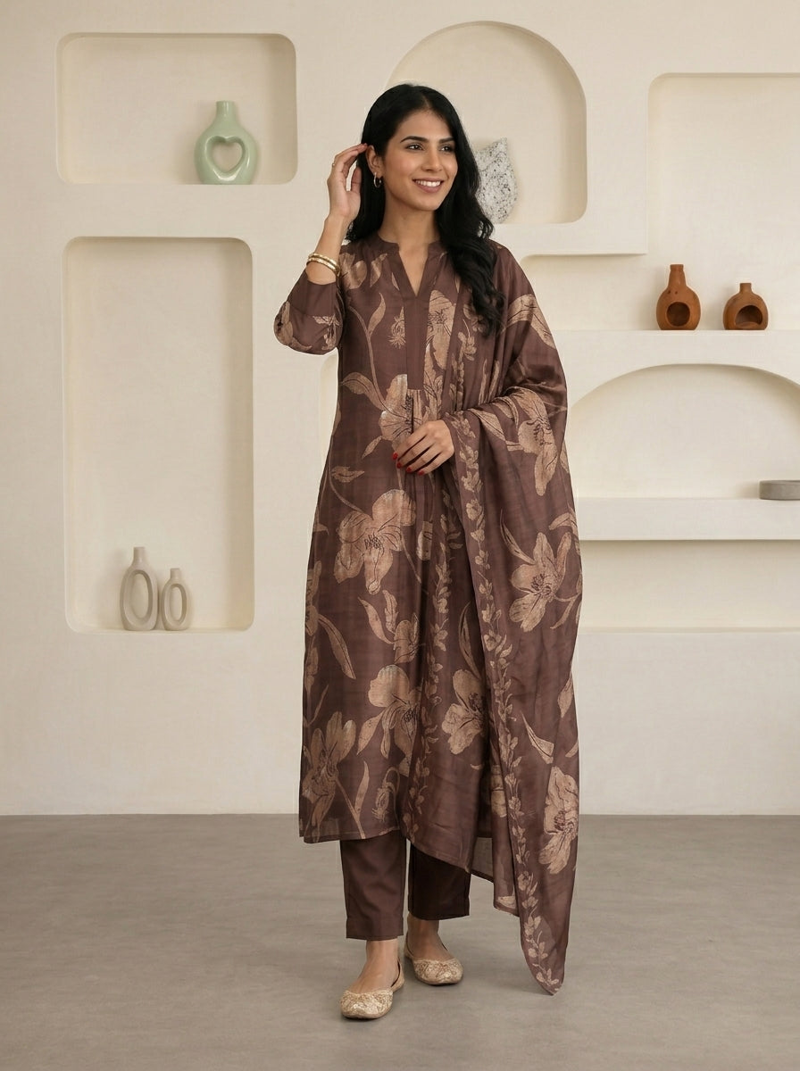 Coffee Charm Suit Set