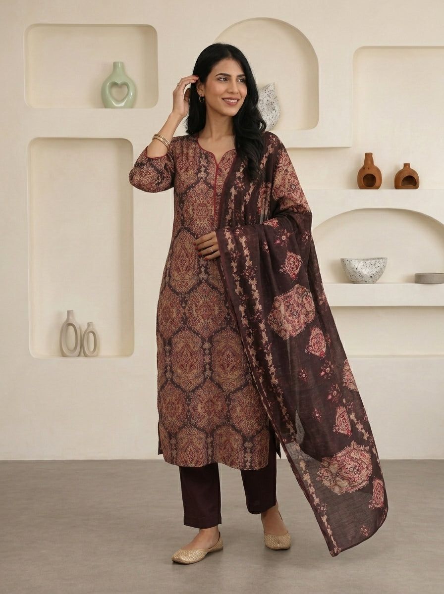 Brown Bliss Suit Set