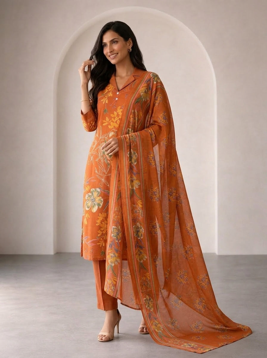 Orange Blossom Suit Set