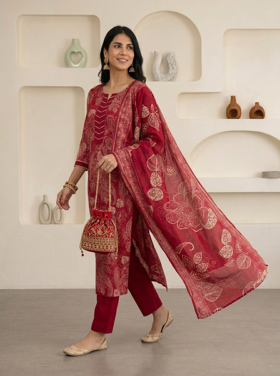 Rose Radiance Suit Set