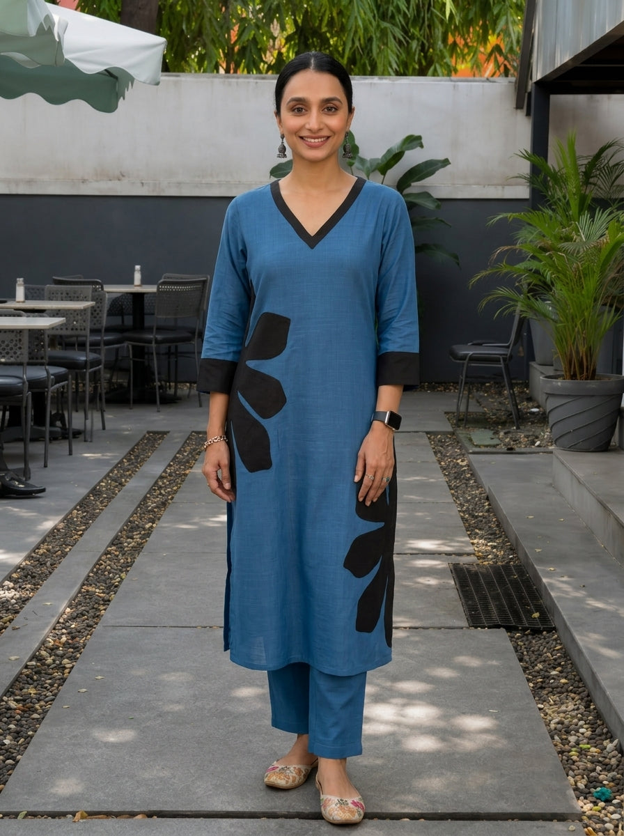 Simply Blue Kurta Set