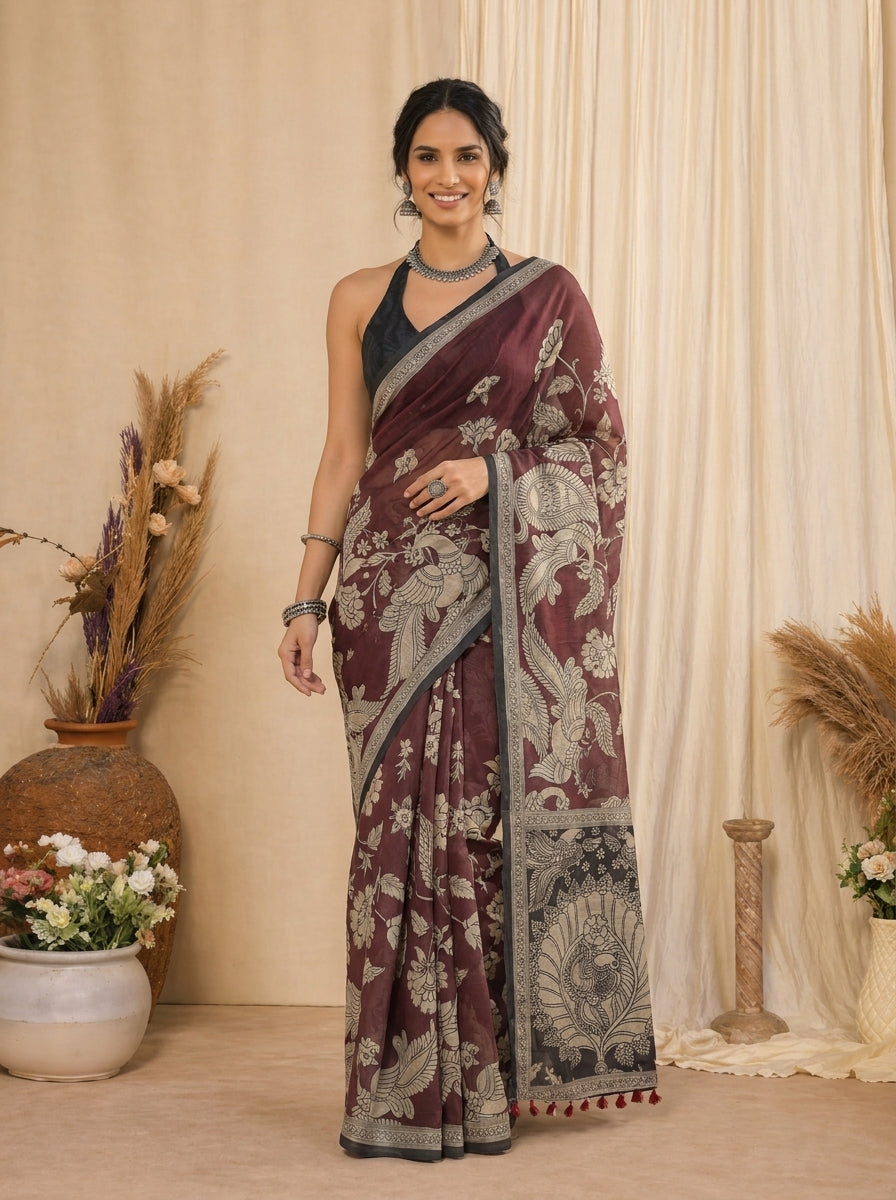 Mann Mayur Saree