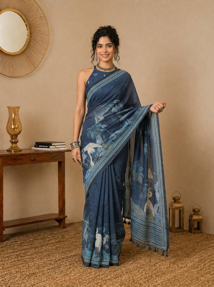 Jal Pakshi Saree