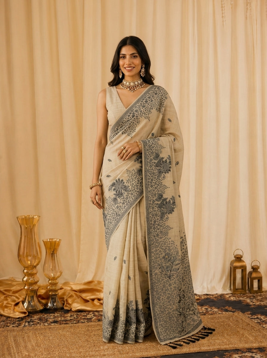 Desert Daisy Saree