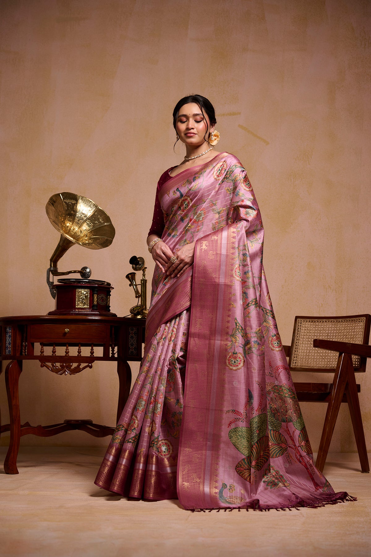 Bloom Drama Saree