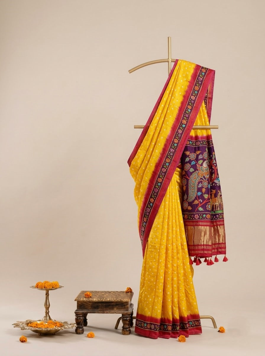 Gaurangi Bandhani Saree