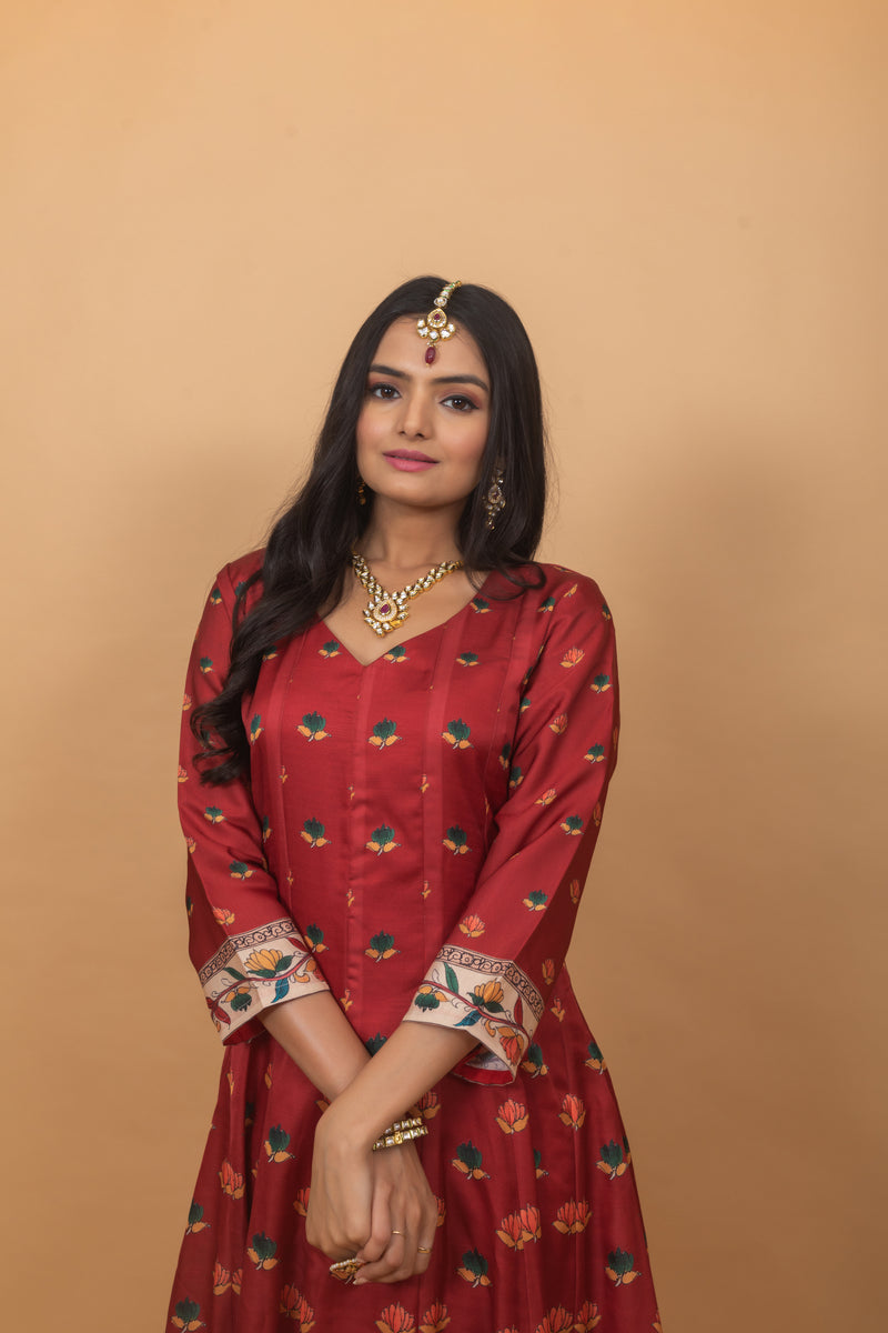 Saachi Pichwai Gown-Gown-Ekana Label